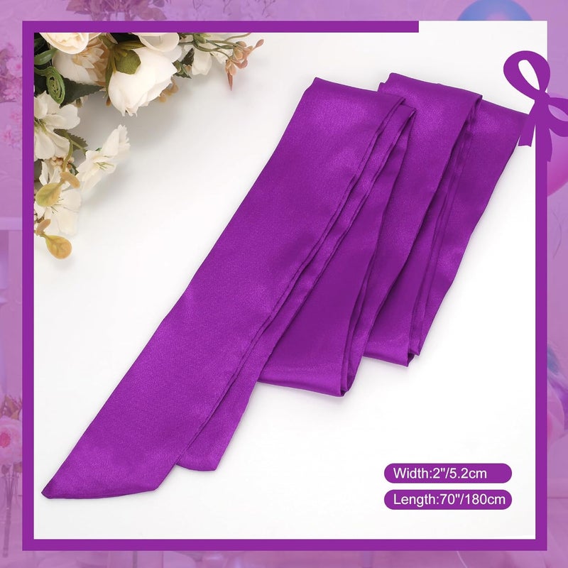 WHIPPY Sash Belt for Girls Dress Kids Long Waist Belts for Wedding Party 2'' Wide - Image 4